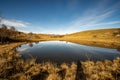 Small Pond for Cows on Lessinia Plateau - Veneto Italy