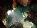 A small pond formed in Luray Caverns Virginia Royalty Free Stock Photo