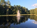 Small pond and geyser Royalty Free Stock Photo