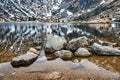 Small Pond in the Giant Mountains in the winter Royalty Free Stock Photo