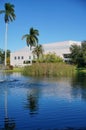 A small pond in the ringling circus museum at sarasota, florida Royalty Free Stock Photo