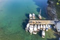 Small port with fishing boats Royalty Free Stock Photo