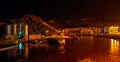 Small port on an island in China