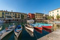 Small Port of the Lazise Village - Tourist Resort on Lake Garda Veneto Italy
