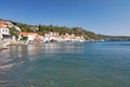 The small port of Limin Gerakas in Lakonia, Greece Royalty Free Stock Photo