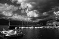Small port of Luino, infrared panorama