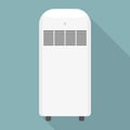 Small portable conditioner icon, flat style