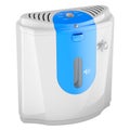 Small Portable Oxygen Concentrator, 3D rendering