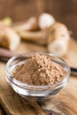 Small Portion of Galangal Powder Royalty Free Stock Photo