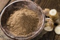 Small Portion of Galangal Powder Royalty Free Stock Photo