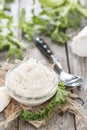 Small portion of Horseradish Sauce Royalty Free Stock Photo