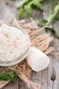 Small portion of Horseradish Sauce Royalty Free Stock Photo