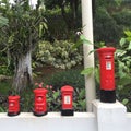 Small post offices on fence