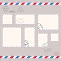 Small post stamps Royalty Free Stock Photo