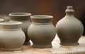 Small pottery vases