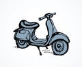 Motorcycle. Vector drawing