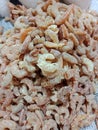 small prawns are salted, and dried in the sun Royalty Free Stock Photo