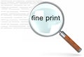 The Small Print Royalty Free Stock Photo