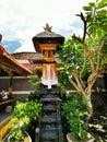 A small private balinese hindu temple on Bali Island in Indonesia