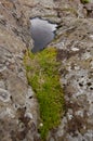 Small puddle in a rock Royalty Free Stock Photo