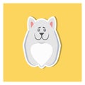 Small Puppy of Argentinian Dog Front View Icon