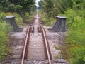 Small railway bridge in Thailand