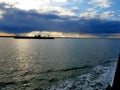 Small Rain Cloud over the Elizabeth River. Norfolk, VA