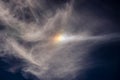 Small rainbow in the clouds