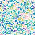 small rainbow flowers tile seamless repeating pattern Generative AI