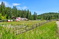 Small ranch in the rural mountains of Idaho, USA