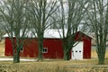 Small Red Barn Royalty Free Stock Photo