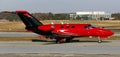 Red private jet Royalty Free Stock Photo