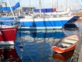 Small red boat Royalty Free Stock Photo