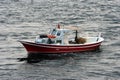 Small red fishing boat Royalty Free Stock Photo