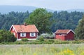 Small, red house Royalty Free Stock Photo