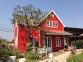 Small red house Royalty Free Stock Photo