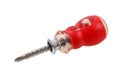 Small red screwdriver isolated with white Royalty Free Stock Photo