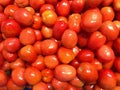 Small red tomatoes, full frame Royalty Free Stock Photo