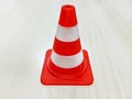 Small Red and White Cone Model