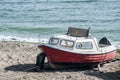 Small fishing boat closeup Royalty Free Stock Photo