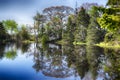 Maine Nature landscape water reflection new england Royalty Free Stock Photo