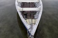 small retro fishing boat detail on Lake Balaton with water Royalty Free Stock Photo