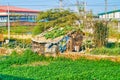 Poor houses of East Dagon, Yangon, Myanmar