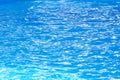 Small ripples on the surface of blue water Royalty Free Stock Photo