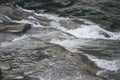 small river flowing through the forest. mountain stream Royalty Free Stock Photo