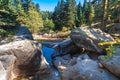Small River Among Forest in Uludag National Park Royalty Free Stock Photo
