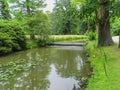 Small river in the fuerst pueckler park in bad muskau Royalty Free Stock Photo