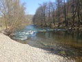 Small river with a little waterfalls Royalty Free Stock Photo