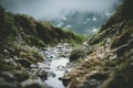 Small river in mountains