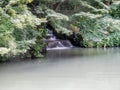 Small river near trees in Jingashita Keikoku park Yokohama Japan Royalty Free Stock Photo